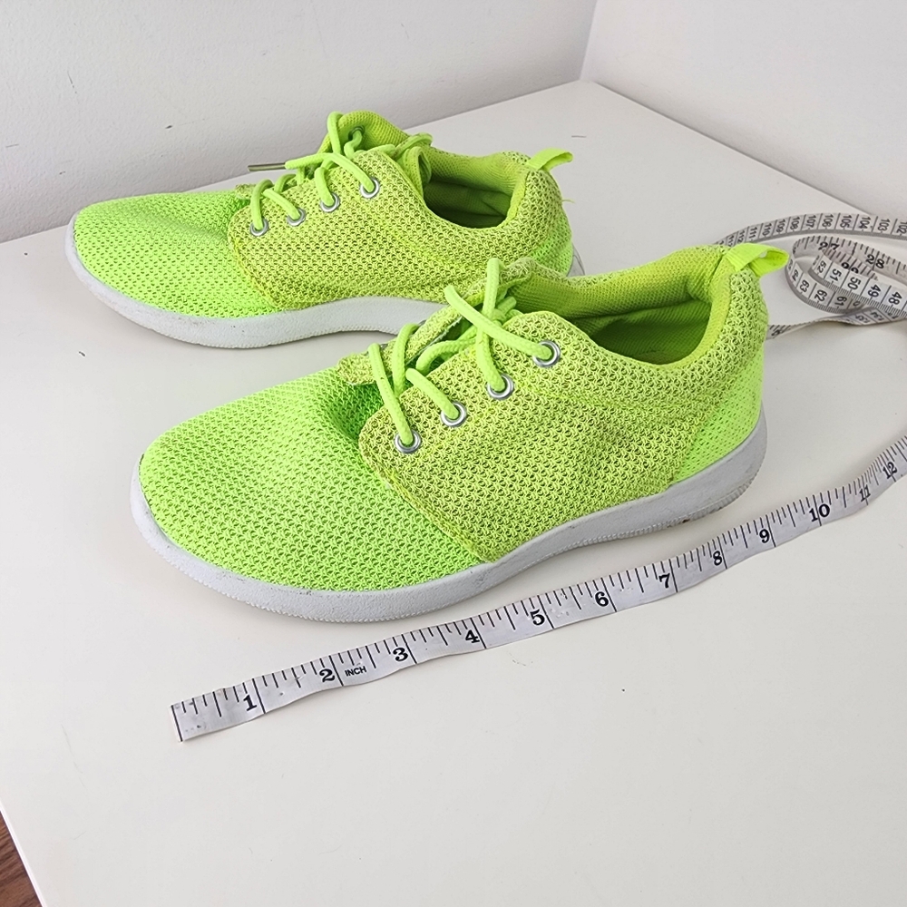Alcott Neon Green Athletic Sneakers Size 6 - Picture 7 of 7